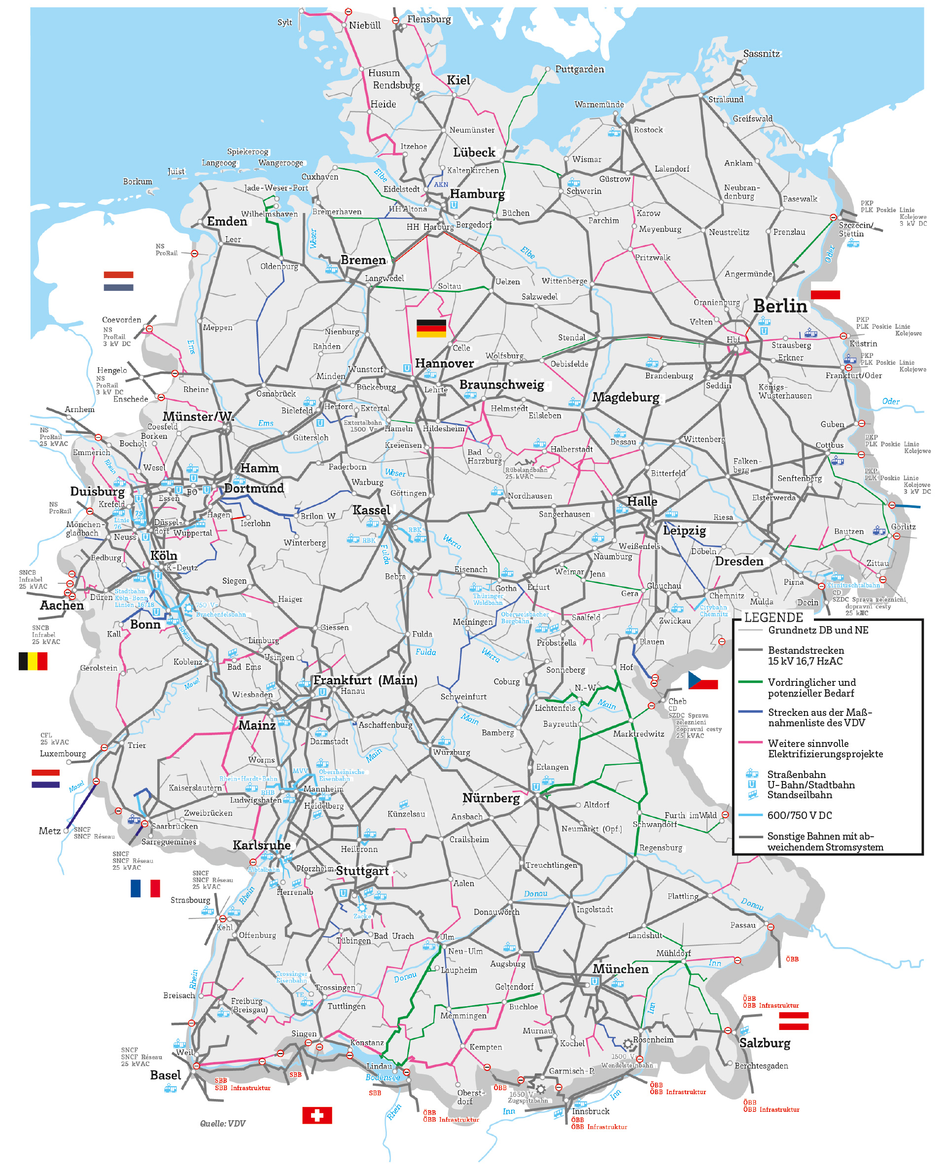 Schienennetz Karte Deutschland